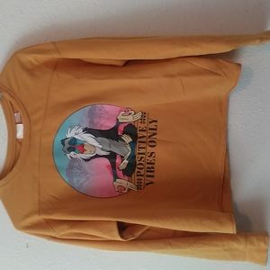 Disney Lion King Rafiki long sleeve crop top